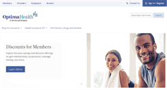 Desktop Screenshot of optimahealth.com